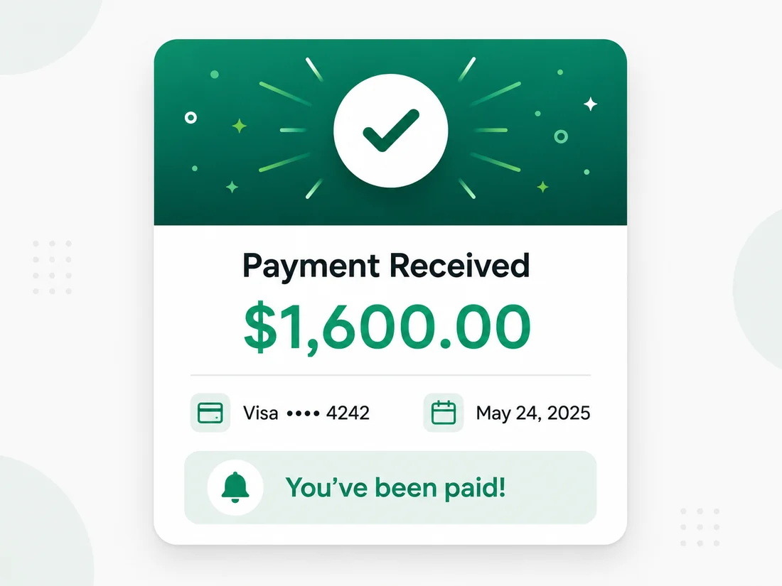 Payment received illustration