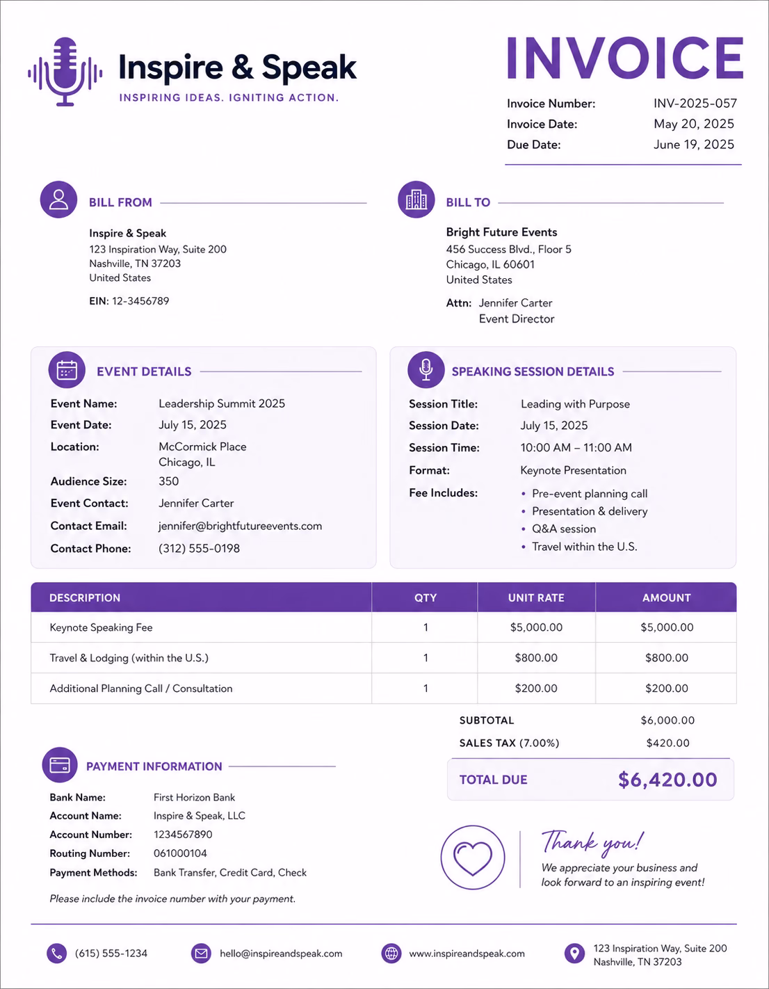 Free Guest Speaker Invoice Template Guest Speaker Invoice Template